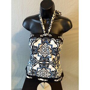 White House Black Market Bustier Corset Top Womens size 8 Medium Halter